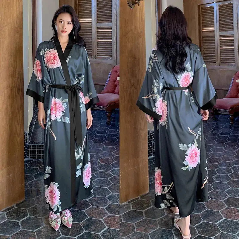 Peignoir floral Femme
