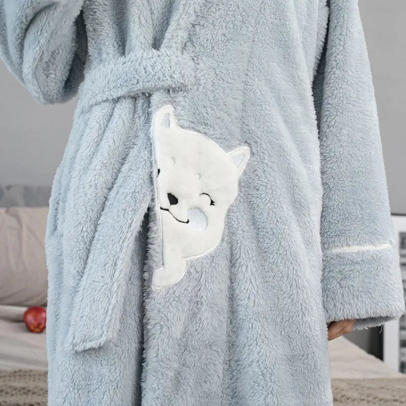Peignoir de Bain Inu Polyester Femme
