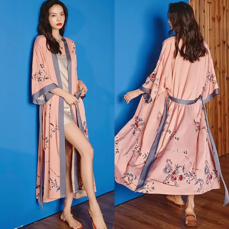 Peignoir floral Femme