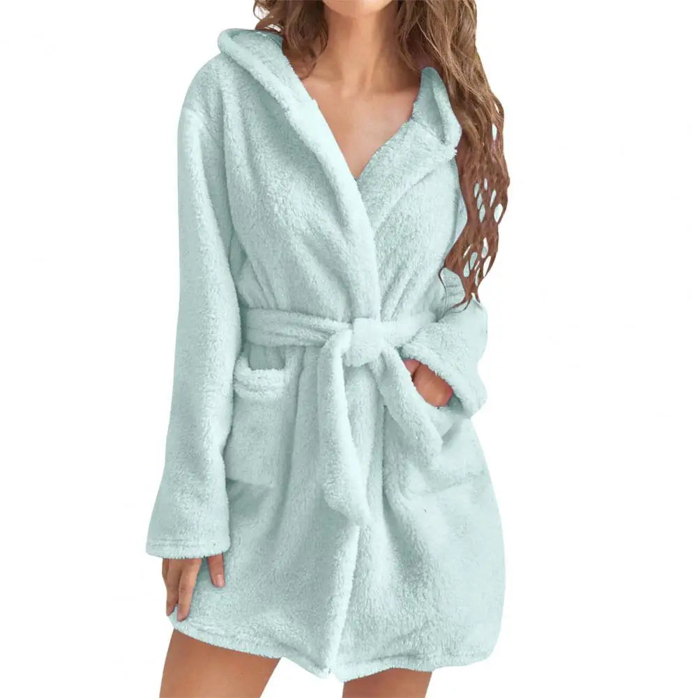 Peignoir court Flanelle Femme