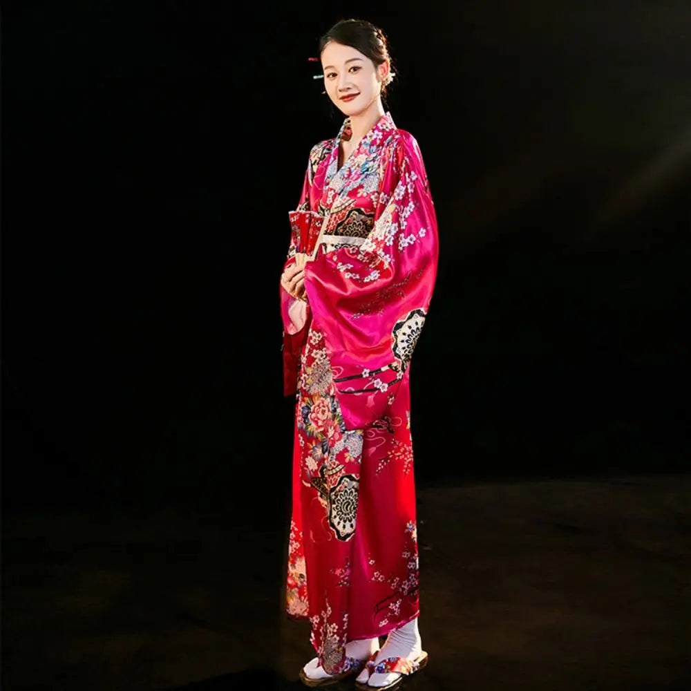 Kimono traditionnel Japonais coton/polyester Femme