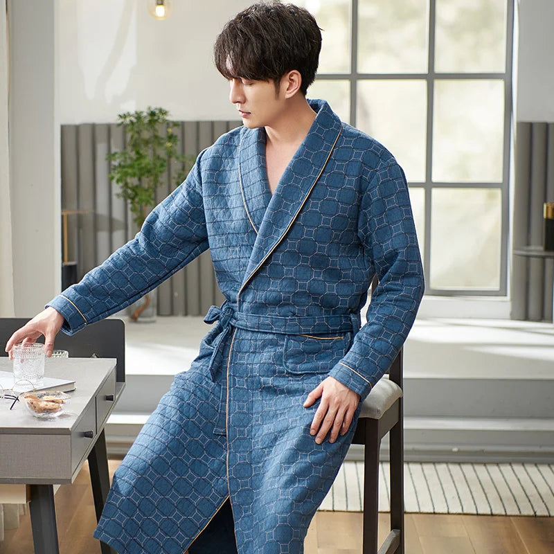 Peignoir Triple Couche Homme