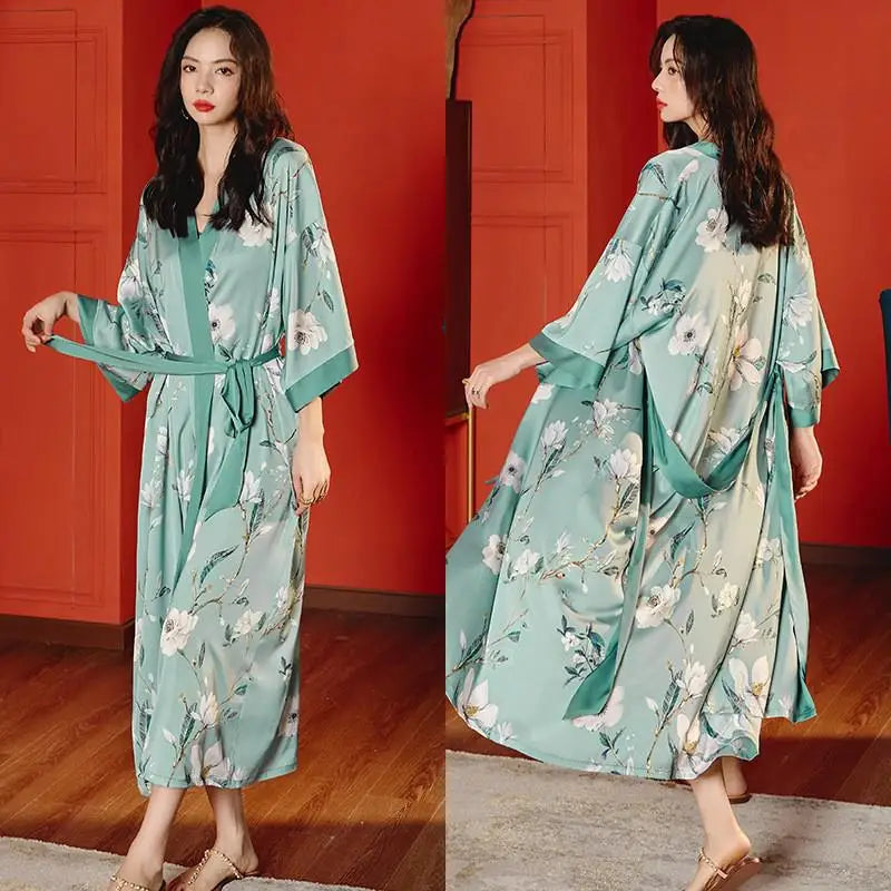 Peignoir floral Femme