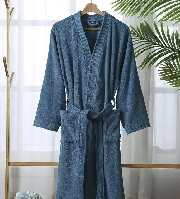 Peignoir coton éponge ou gaufré unisexe