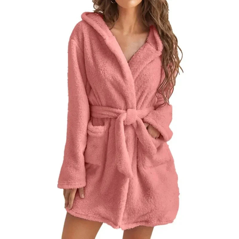 Peignoir de Bain Court Coton Femme