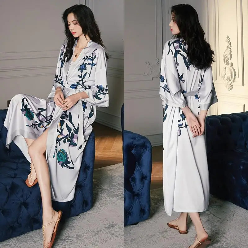 Peignoir floral Femme