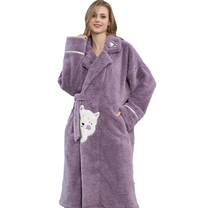 Peignoir de Bain Inu Polyester Femme