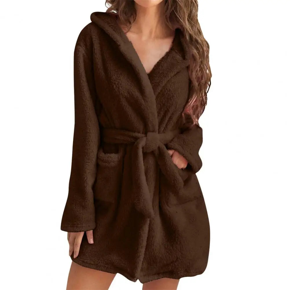 Peignoir court Flanelle Femme