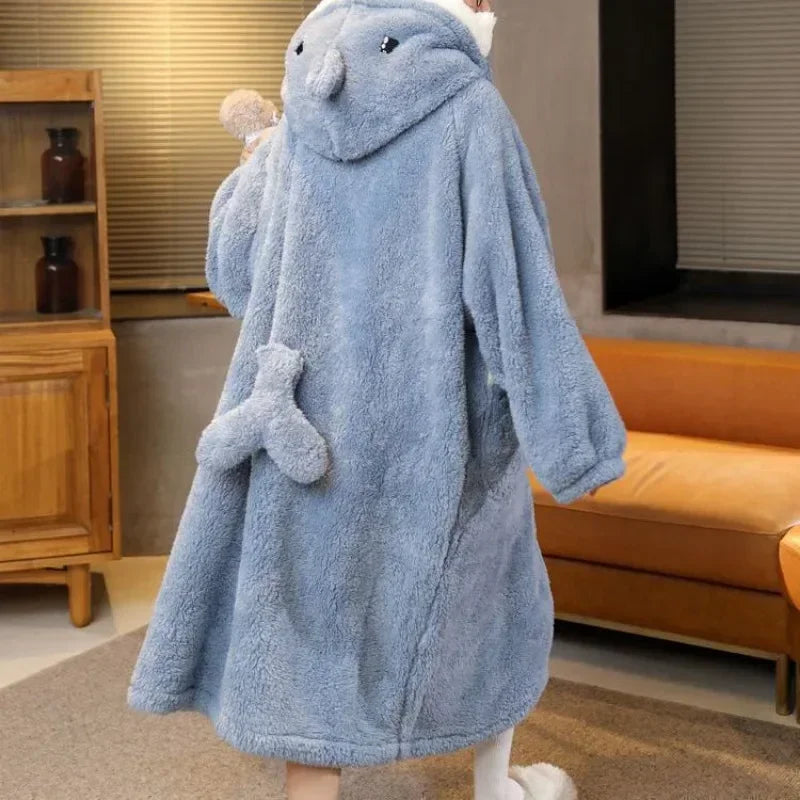 Peignoir Polaire/Polyester 1 pièce requin Femme