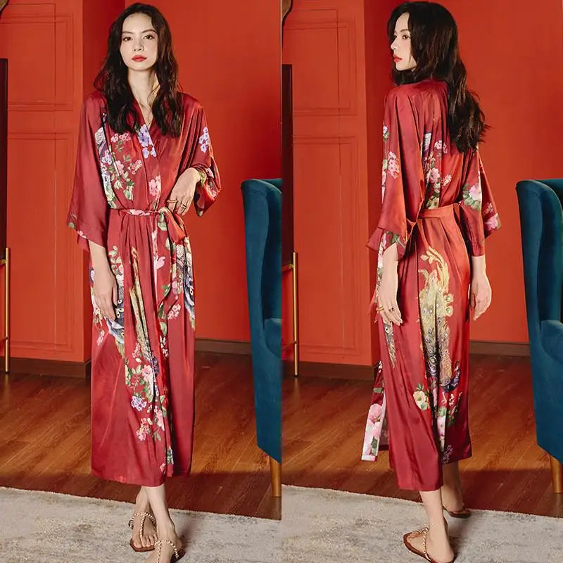 Peignoir floral Femme