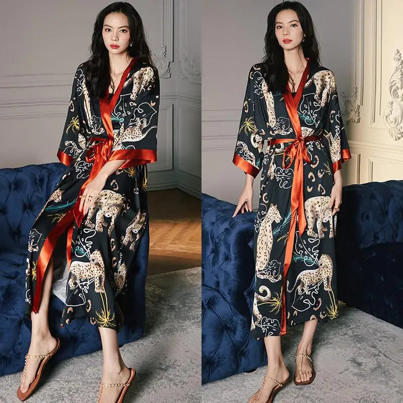 Peignoir floral Femme