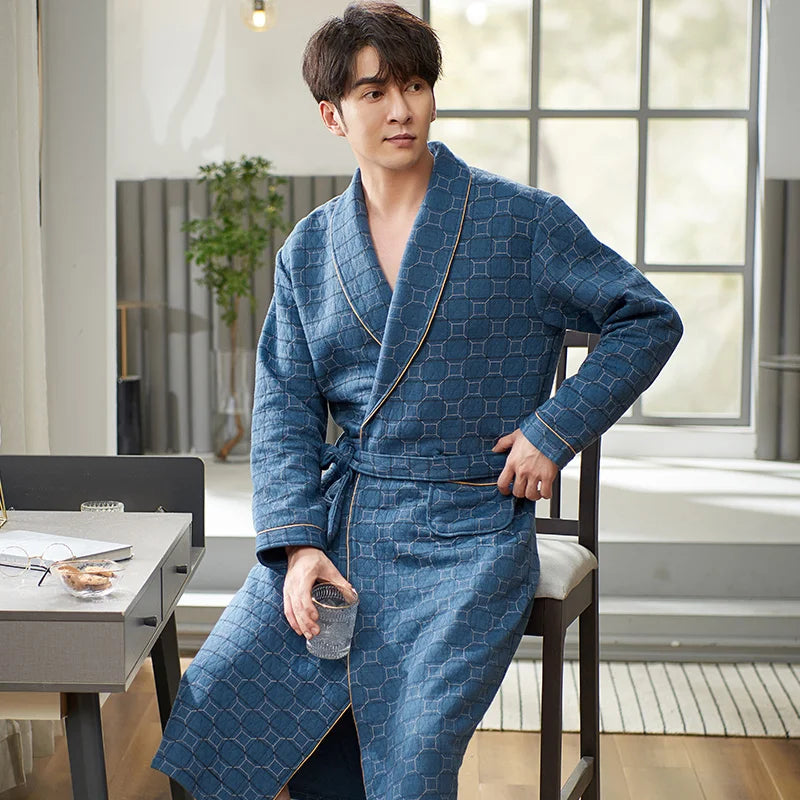 Peignoir Triple Couche Homme