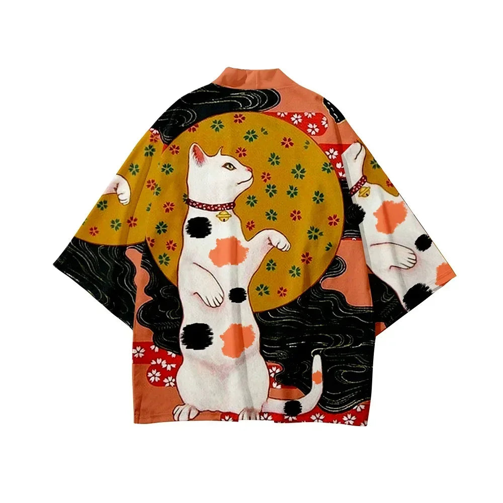 Veste Japonaise Design Tradition Polyester