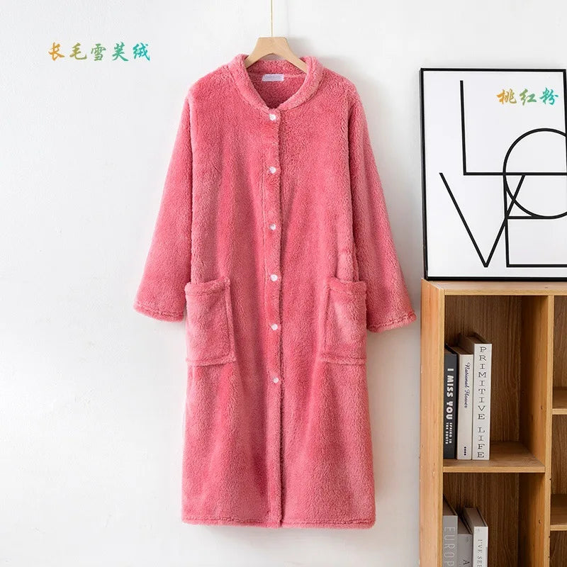 Peignoir Automne/Hiver Flanelle/Polaire Polyester Unisexe