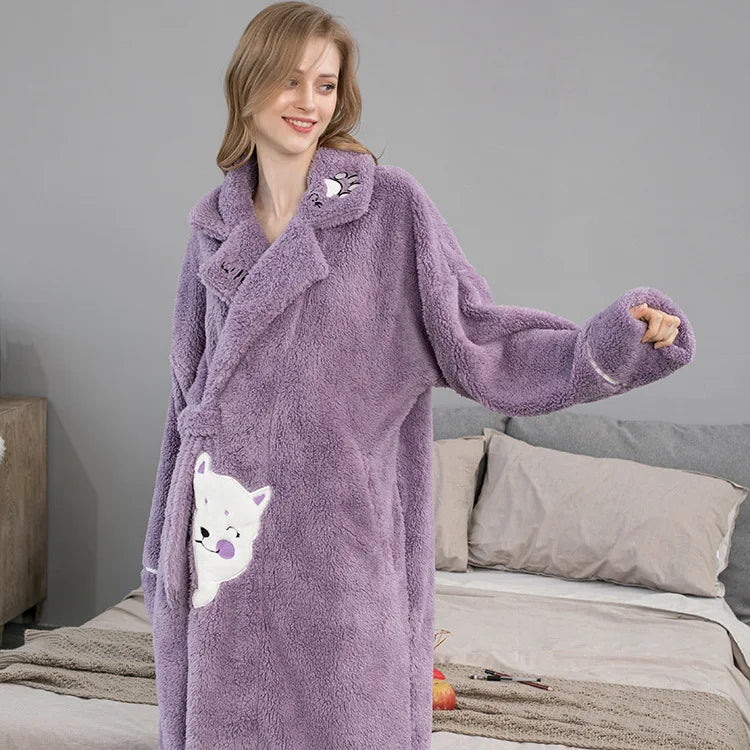Peignoir de Bain Inu Polyester Femme