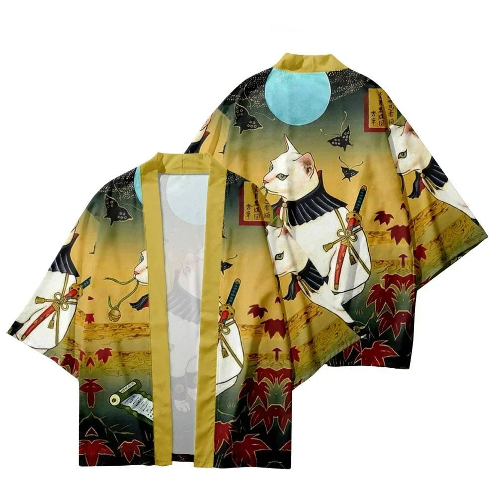 Veste Japonaise Design Tradition Polyester