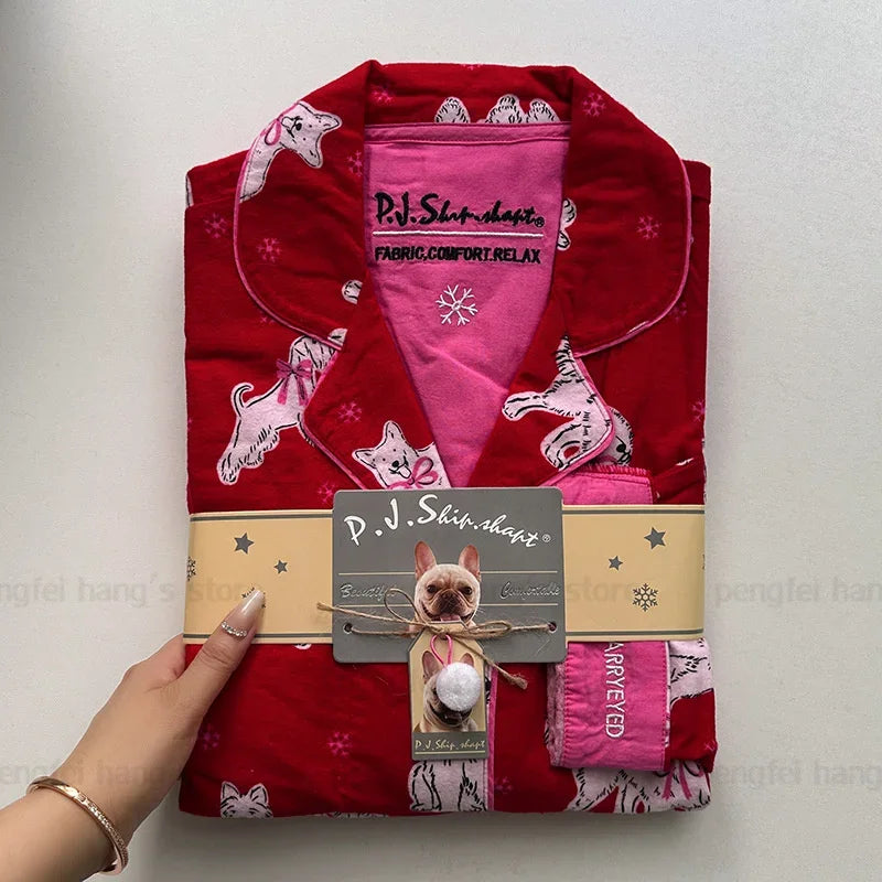 Pyjama Femme Coton Chien