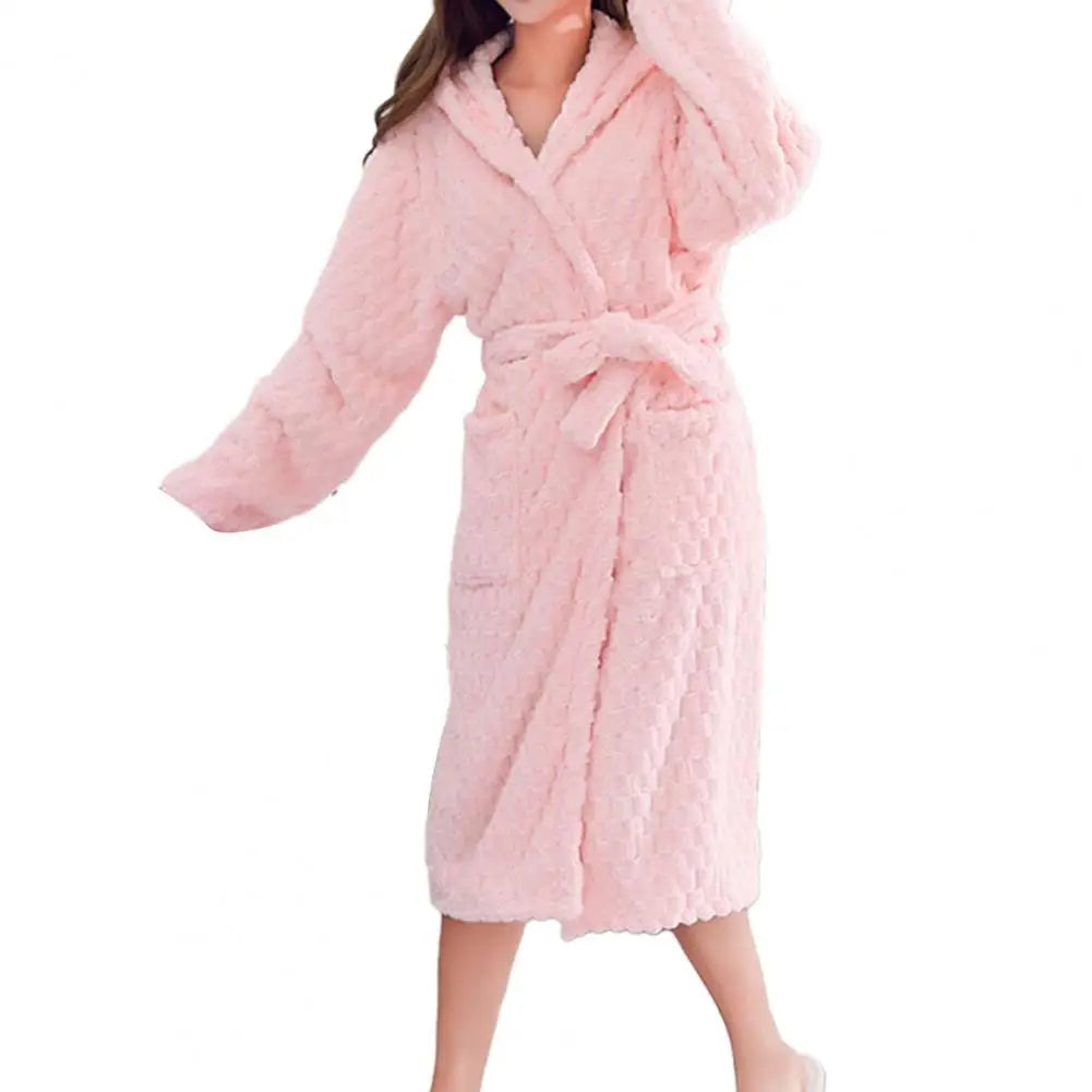 Peignoir Polaire Corail/Flanelle Femme