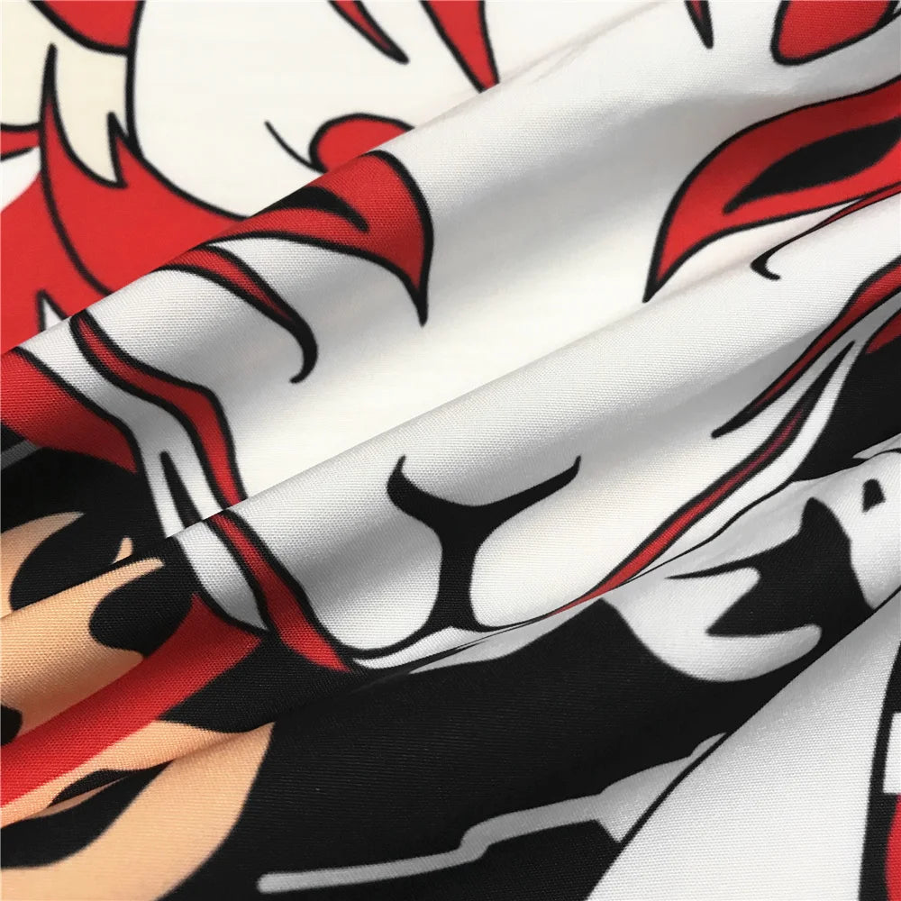 Veste Japonaise Kitsune Polyester/Élasthanne
