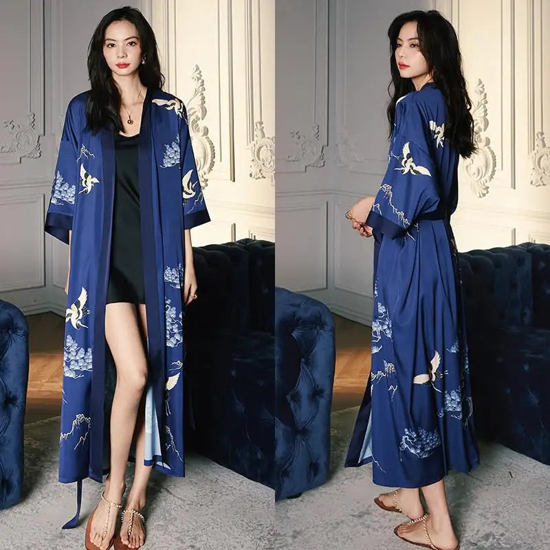 Peignoir floral Femme