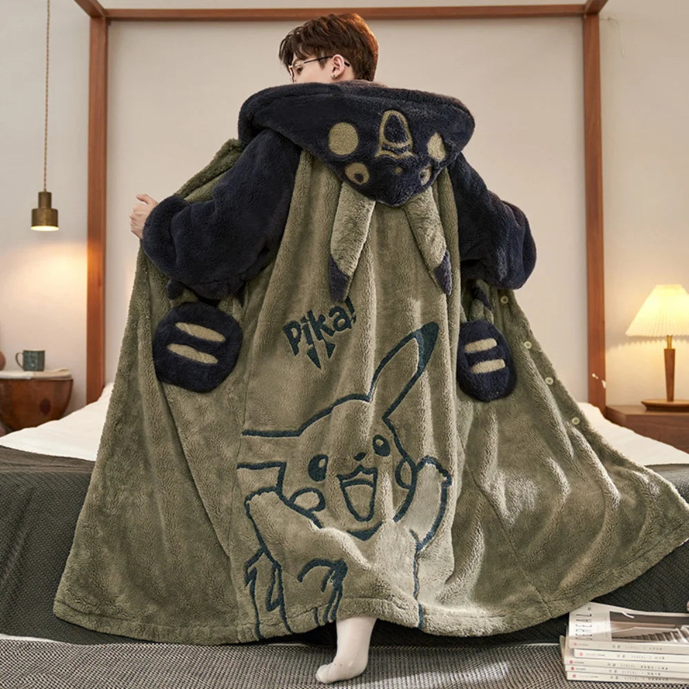 Peignoir+ Pantalon Pokemon Pikachu