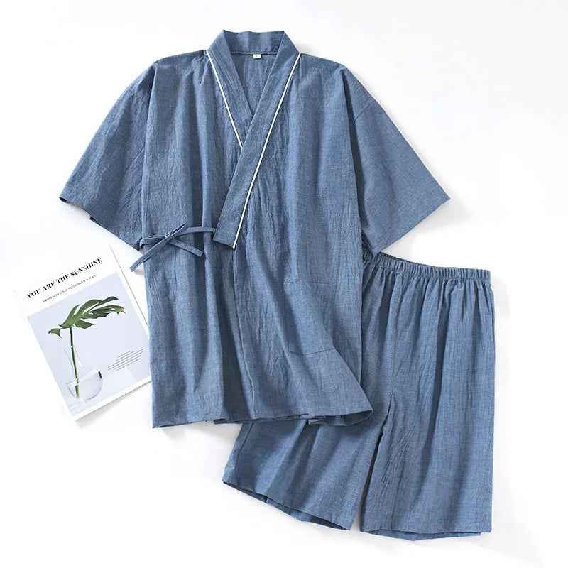 Veste + short japonais Coton/Lin