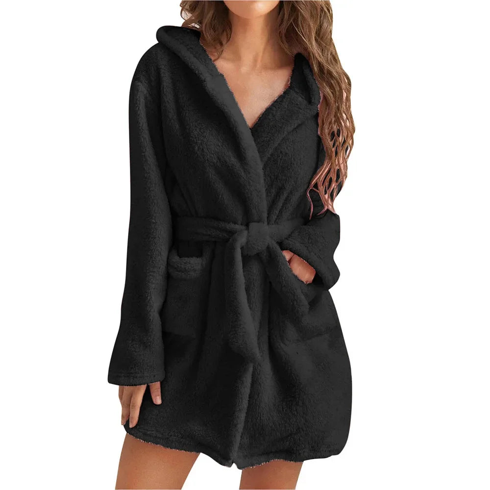 Peignoir de Bain Court Coton Femme