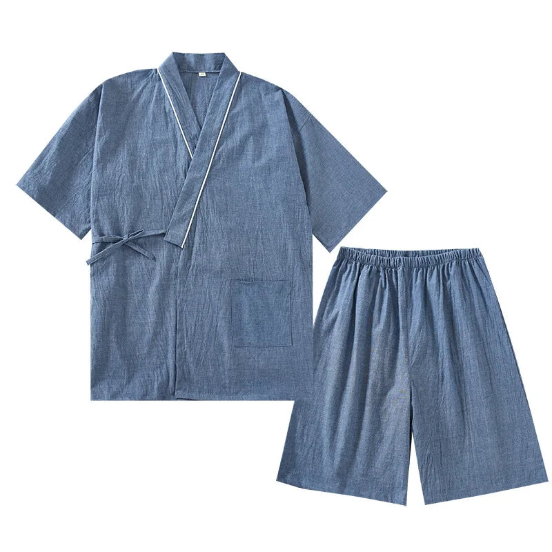 Veste + short japonais Coton/Lin