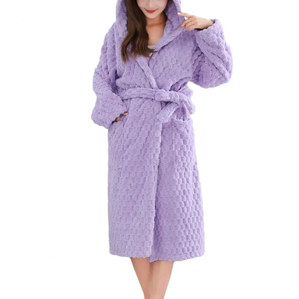 Peignoir Polaire Corail/Flanelle Femme