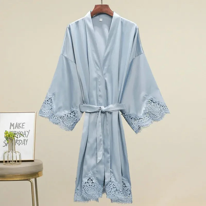 Peignoir Satin court Femme