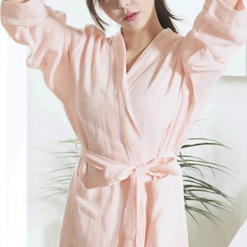 Peignoir de Bain 100% Coton Femme