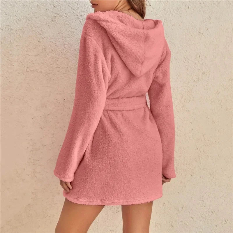 Peignoir de Bain Court Coton Femme
