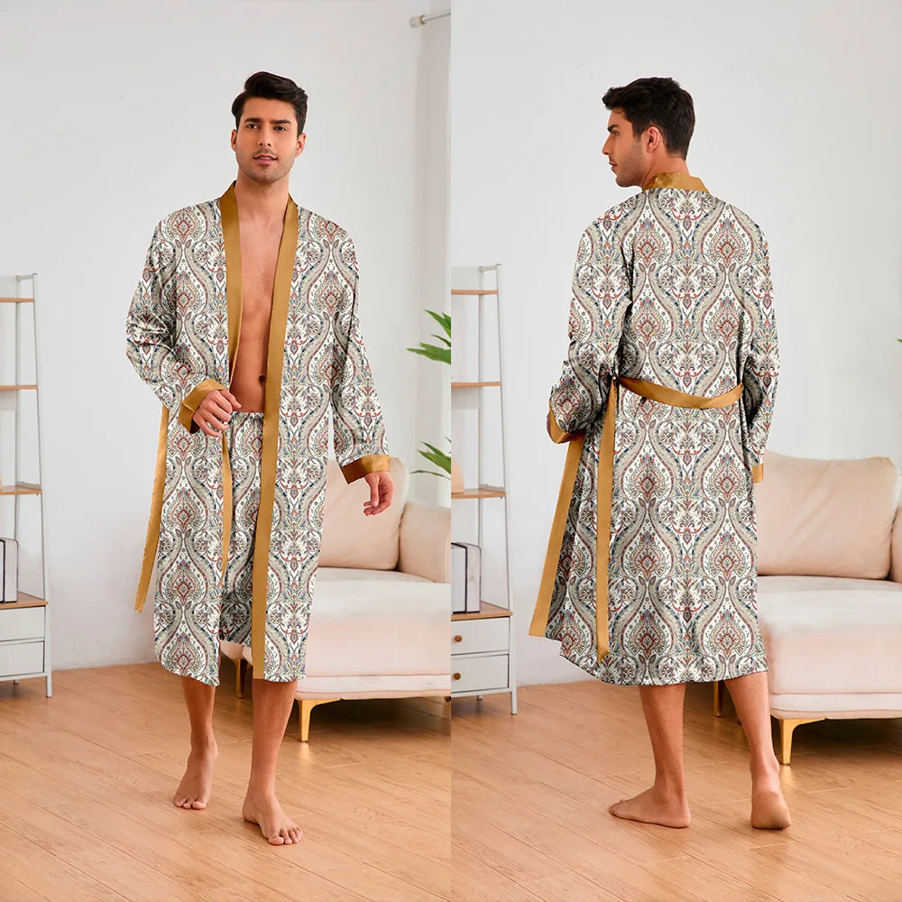 Peignoir 2 Pièces Polyester/Rayon Homme