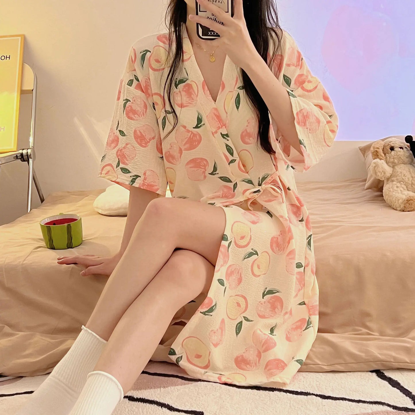Peignoir chic Polyester/Elasthanne