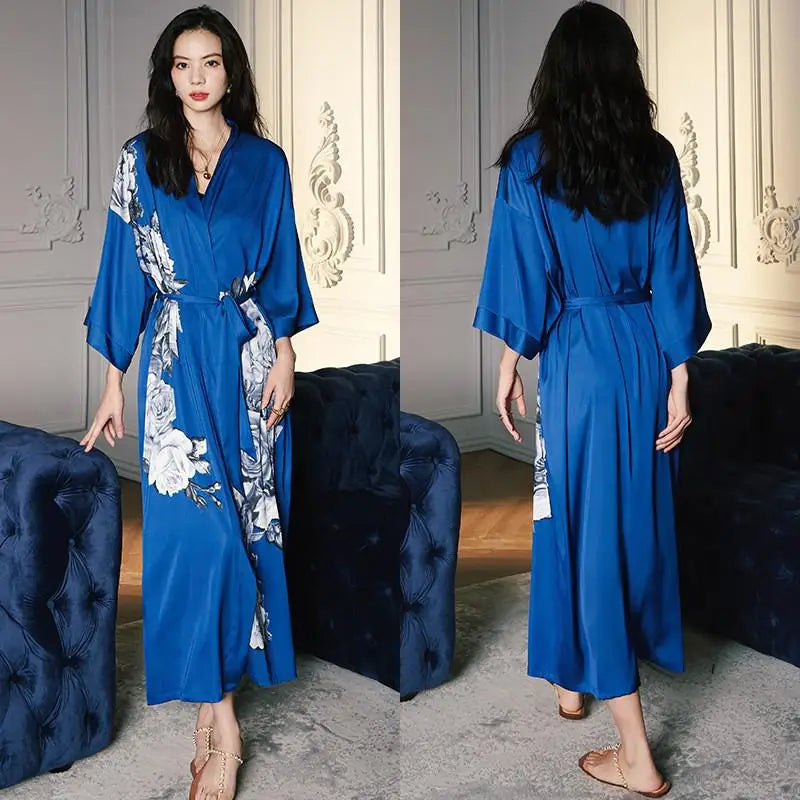 Peignoir floral Femme