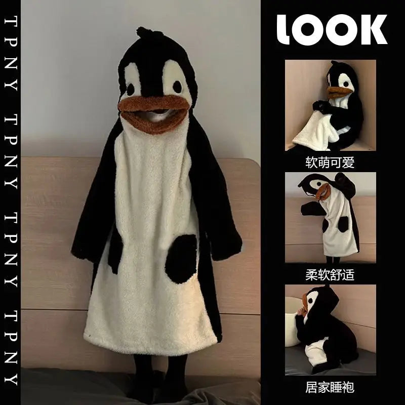 Peignoir Flanelle/Polaire pingouin Polyester Unisexe