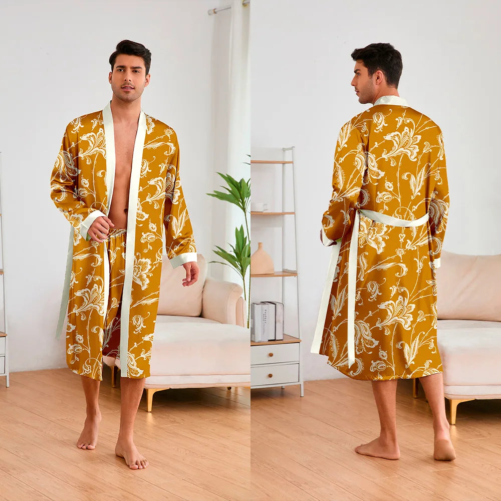 Peignoir 2 Pièces Polyester/Rayon Homme