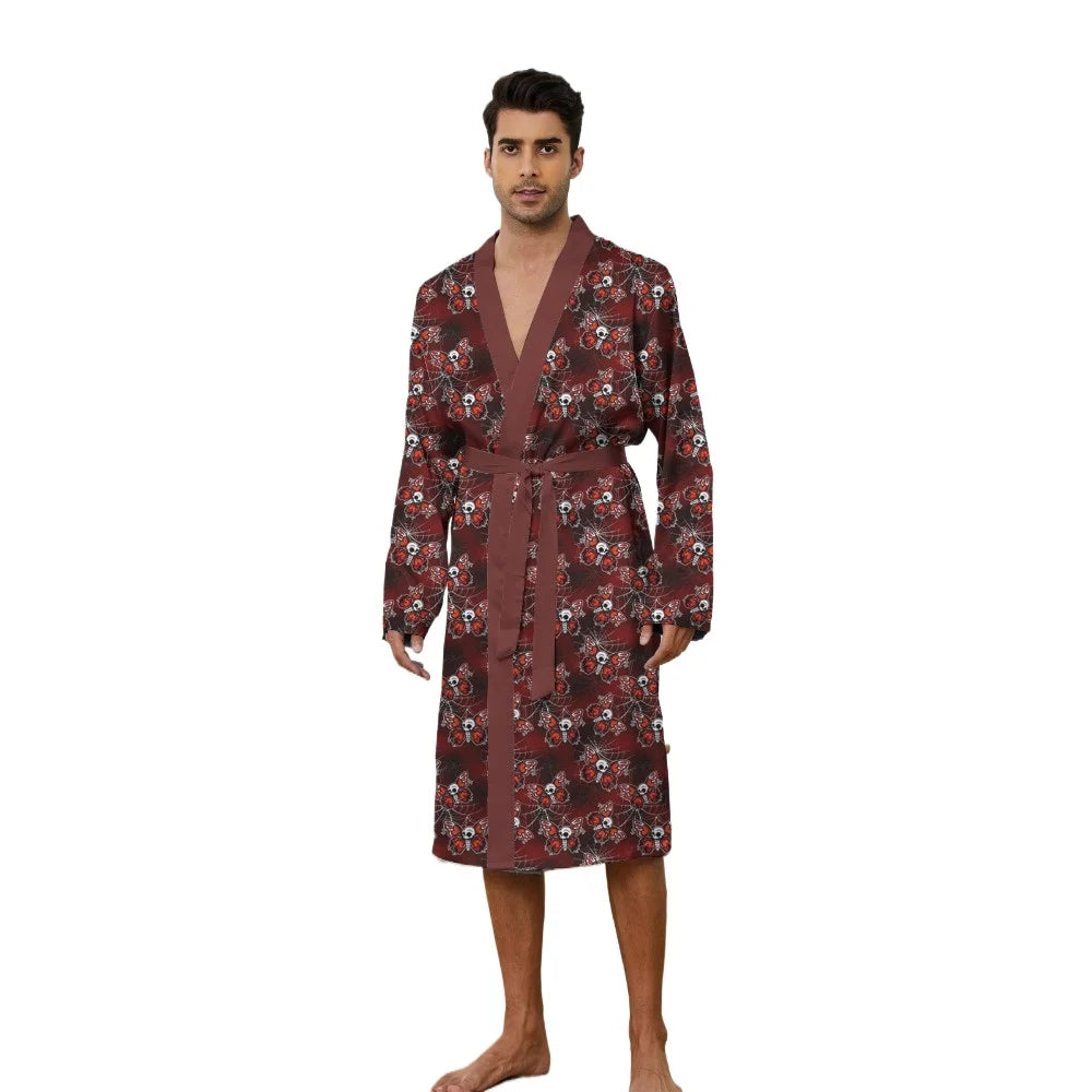 Peignoir imprimé araignée Polyester Homme