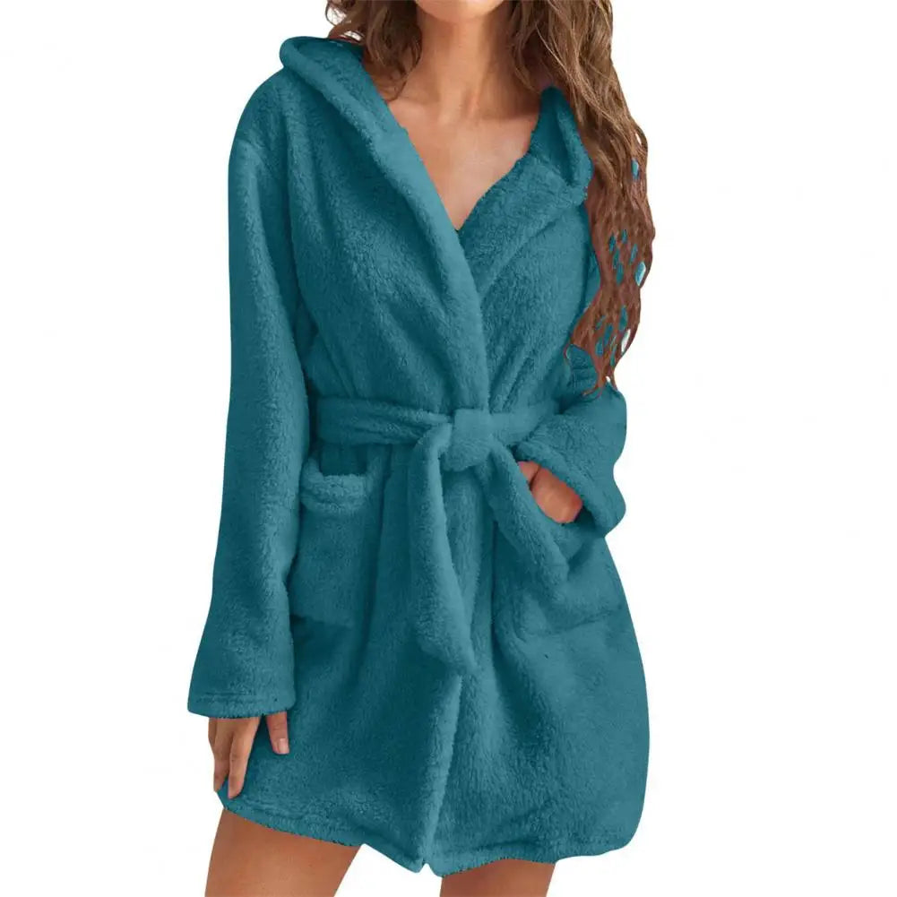 Peignoir court Flanelle Femme