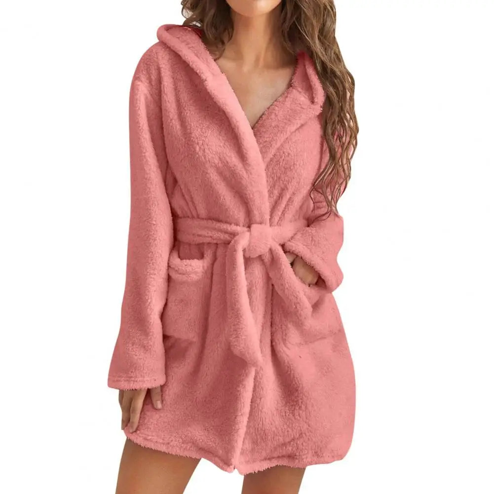 Peignoir court Flanelle Femme