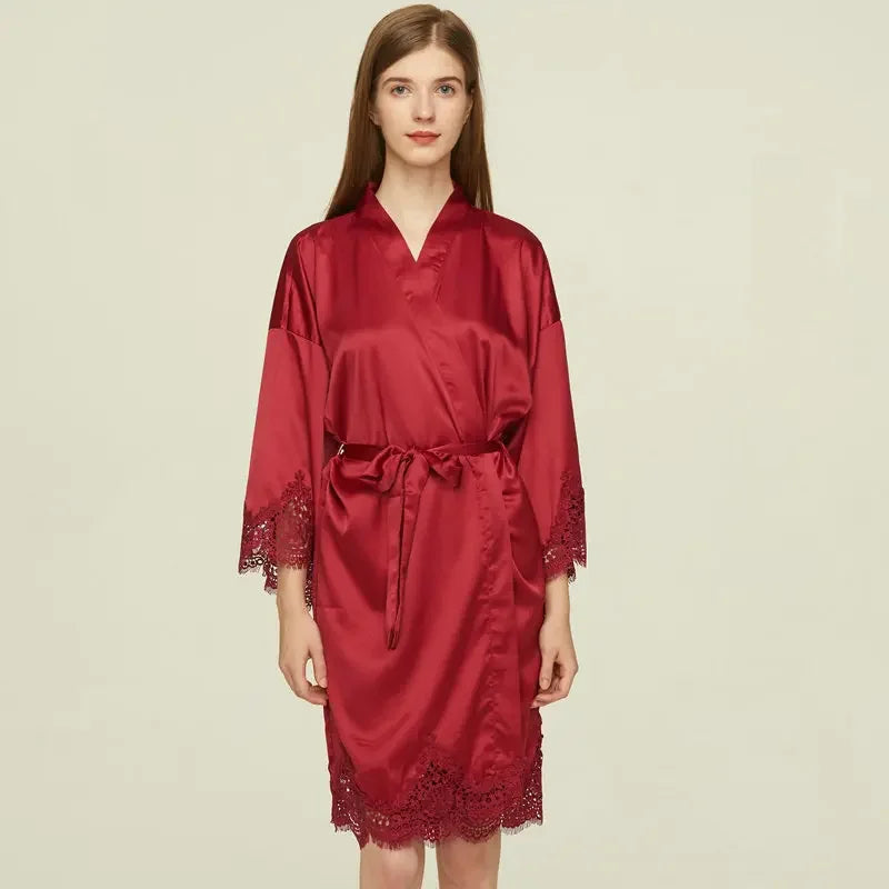 Peignoir Satin court Femme