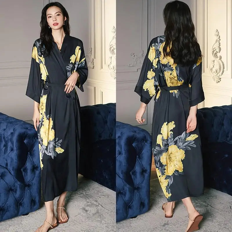 Peignoir floral Femme