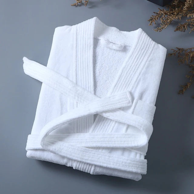 Peignoir coton éponge ou gaufré unisexe