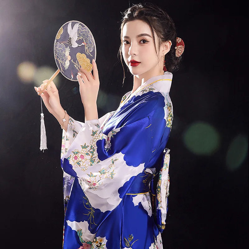 Kimono Japonais Femme élégant Polyester