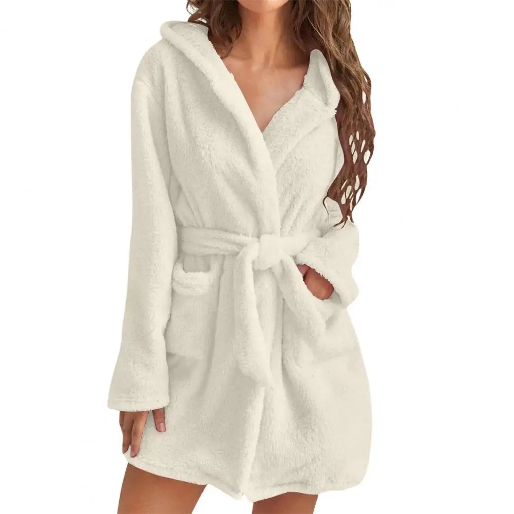 Peignoir court Flanelle Femme
