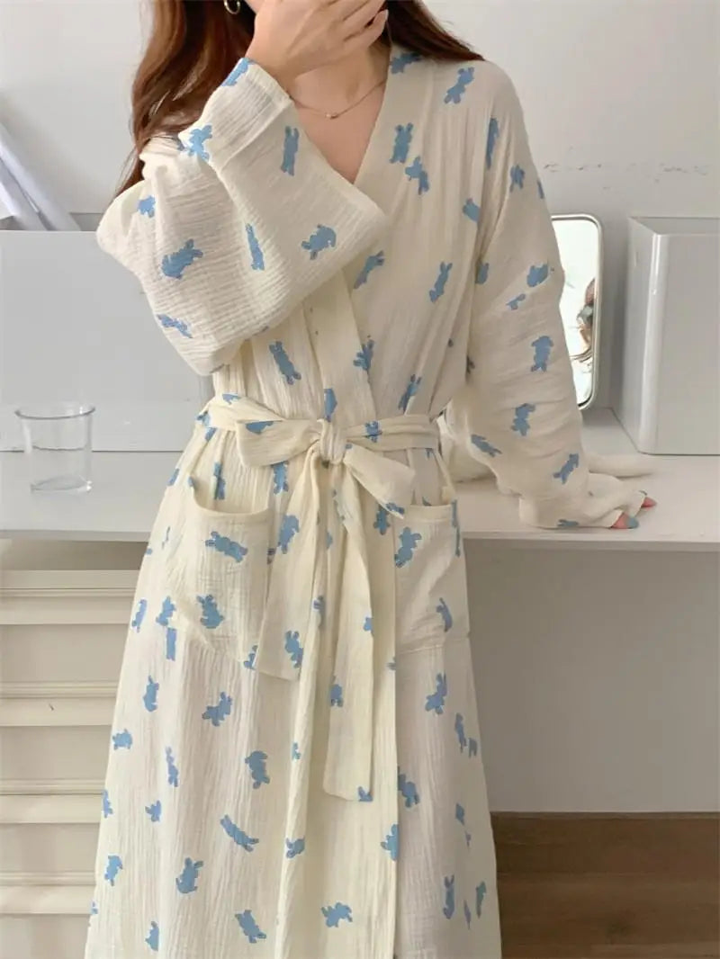 Peignoir printemps/automne Coton Femme