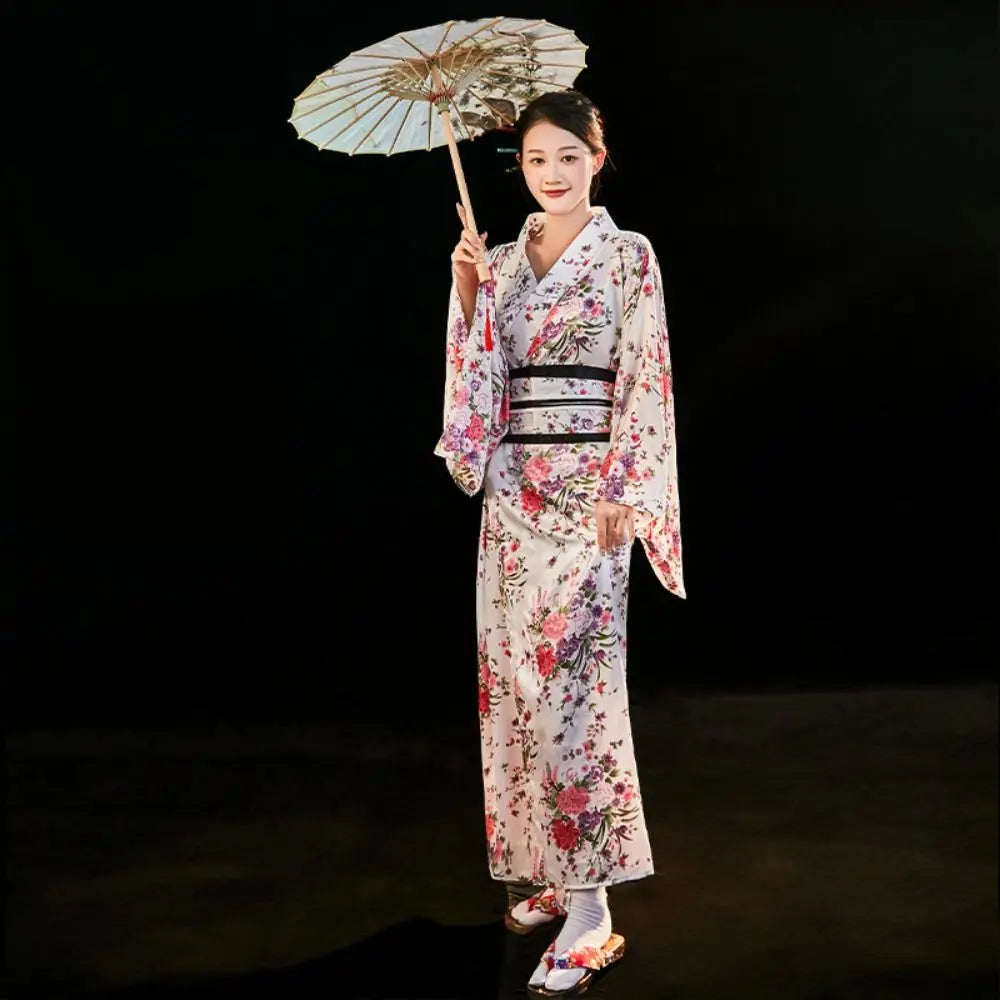 Kimono traditionnel Japonais coton/polyester Femme
