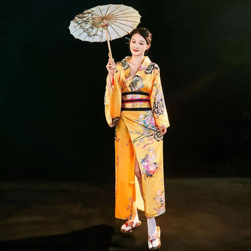 Kimono traditionnel Japonais coton/polyester Femme