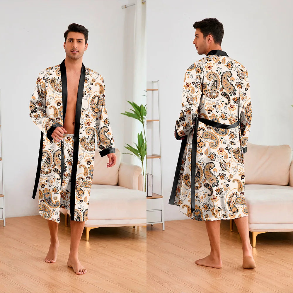 Peignoir 2 Pièces Polyester/Rayon Homme