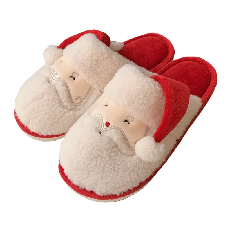 Pantoufles Père Noël Coton